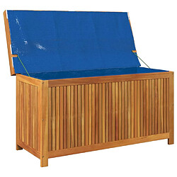 Acheter vidaXL Boîte à coussins d'extérieur 113x50x60,5cm bois massif d'acacia