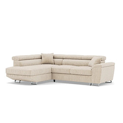 Bestmobilier Baoji - Canapé d'angle 5 places - Beige