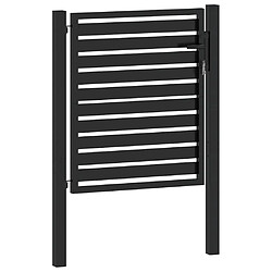 Acheter vidaXL Portail Noir 100x100 cm - Aluminium