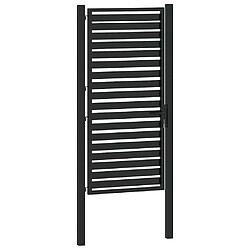 Acheter vidaXL Portail jardin noir 100x180 cm - Aluminium
