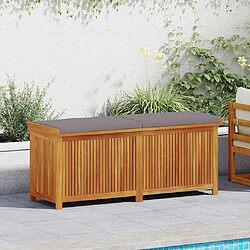 Avis vidaXL Boîte à coussins d'extérieur 150x50x60,5cm bois massif d'acacia