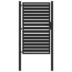 vidaXL Portail jardin noir 100x150 cm - Aluminium
