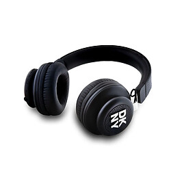 DKNY Casque Audio Leather Stack - Noir