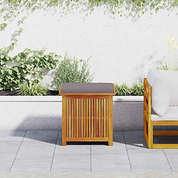 Avis vidaXL Boîte à coussins d'extérieur 60x50x61 cm bois massif d'acacia