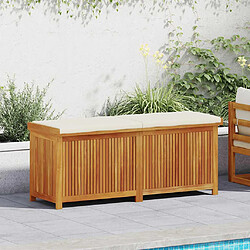 Avis vidaXL Boîte à coussins d'extérieur 150x50x60,5cm bois massif d'acacia