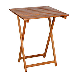 Italiadoc Table pliante 60 x 60 cm en bois noyer.