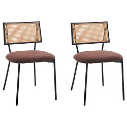 Lisa Design Luciano - Lot de 2 chaises