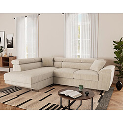 Bestmobilier Baoji - Canapé d'angle 5 places - Beige