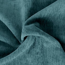 Toilinux Rideau thermique et occultant en velours - 140 x 260 cm - Bleu canard pas cher
