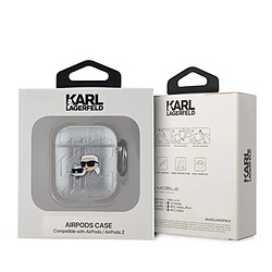 Avis Karl lagerfeld Coque AirPods 1/2 - Argent