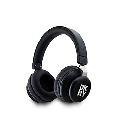 DKNY Casque Audio Leather Stack - Noir