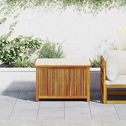 Avis vidaXL Boîte à coussins d'extérieur 90x50x60,5 cm bois massif d'acacia
