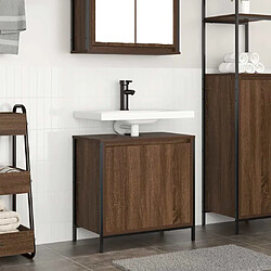 Meuble Lavabo VidaXL - Chêne Marron