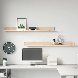 Étagères murales VIDAXL - Bois de pin massif