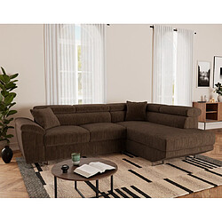 Bestmobilier Baoji Canapé d'angle - Marron