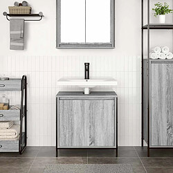 Avis Meuble de salle de bain Vidaxl - Lavabo intégré