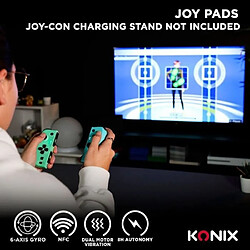 Joypads Konix Bleu et Vert pour Nintendo Switch