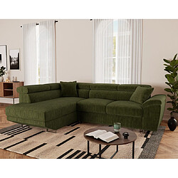 Bestmobilier Baoji Canapé convertible angle gauche
