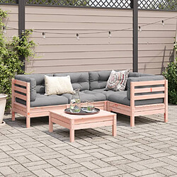 Avis vidaXL Salon de jardin - 5 pièces - Bois massif douglas