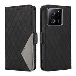 Étui Xiaomi Redmi K60 Ultra FOXDOCK - Noir Étui pour Xiaomi Redmi K60 Ultra - Double motifs - Emplacements cartes - Sangle main