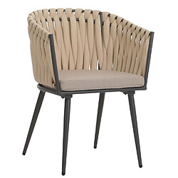 Mendler Chaises de jardin lot de 2 - Beige pas cher