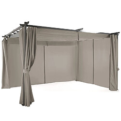 Idmarket MARKET Pergola Taupe
