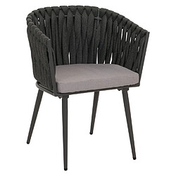 Mendler Chaises de jardin en aluminium - Avec accoudoirs pas cher