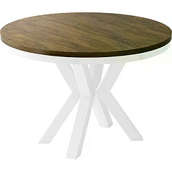 Wfl group Table à manger ronde - Chêne Lefkas
