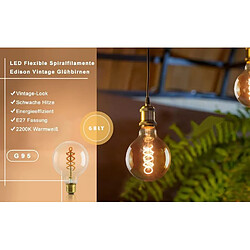 Zmh Ampoule LED Edison E27 4W