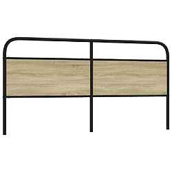 vidaXL Tête de lit de remplacement chêne sonoma 190 cm acier et bois d'ingénierie