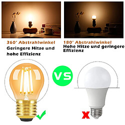 ZMH Ampoule LED Ampoule Retro Edison LED - G45 2700K E14/E27
