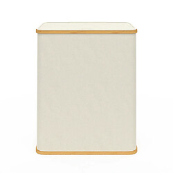Avis Idmarket Panier à linge 140 L 2 bacs amovibles bambou RITA tissu écru