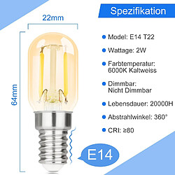 Zmh Ampoule LED E14 vintage T22