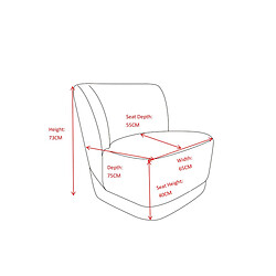 Amadeus Fauteuil Berny - Taupe
