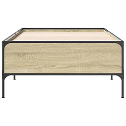 Acheter vidaXL Cadre de lit sans matelas chêne sonoma 90x190 cm