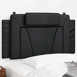 vidaXL Coussin de tête de lit Viana noir 100 cm similicuir