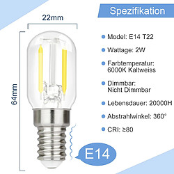 Zmh Ampoules LED E14 rétro - 2W