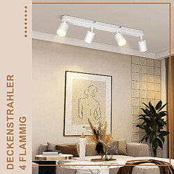 ZMH Plafonnier LED Moderne Rond GU10 pour Salon et Chambre à Coucher - Spot de Plafond Rotatif pas cher