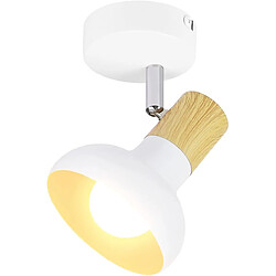 ZMH Spot de Plafond 1 Flamme E14 en Fer avec Abat-jour - Lampe Industrielle pour Couloir et Chambre à Coucher