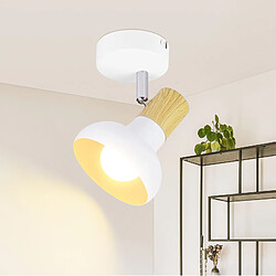 ZMH Spot de Plafond 1 Flamme E14 en Fer avec Abat-jour - Lampe Industrielle pour Couloir et Chambre à Coucher