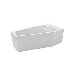 Baignoire d'angle RIHO RETHINK SPACE S Plug&Play 160x75 cm-Blanc-Gauche-Blanc--