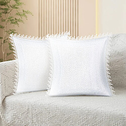 Avis AVIZAR Housses Bordure Dentelle Feuille