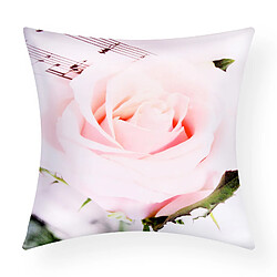 Avizar Lot de 2 Housses de coussin - Motif Rose - 40x40cm