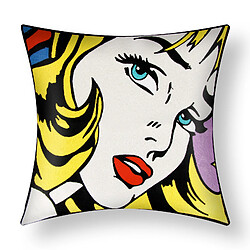 Avizar Lot de 2 Housses de Coussin Brodées Art Galexia 45x45 cm