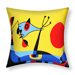 AVIZAR Lot de 2 Housses de Coussin Art Solea