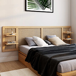 Idmarket Tête de lit EDHEN 240 cm étag.