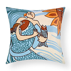 AVIZAR Housses de Coussin - Art Sunna 45x45 cm