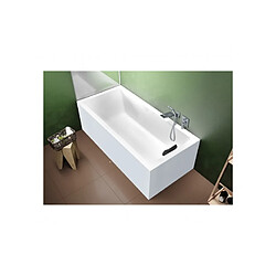 Baignoire RIHO RETHINK CUBIC Plug&Play 170x75 cm-Blanc-Droite-Blanc--