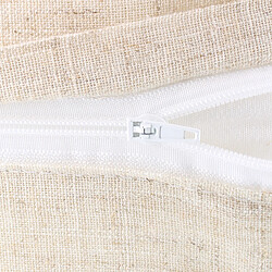 Lot de 2 housses de coussin AVIZAR - Brodées cÅ“ur à carreau 40x40 cm pas cher