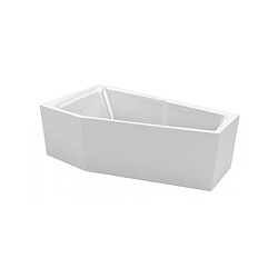 Baignoire d'angle RIHO RETHINK SPACE S Plug&Play 160x75 cm-Blanc-Droite-Blanc--